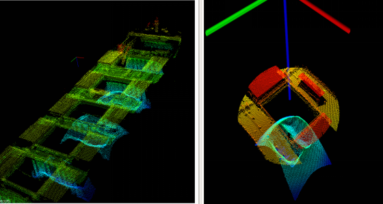 High-accuracy real-time monocular ship scanning imaging system